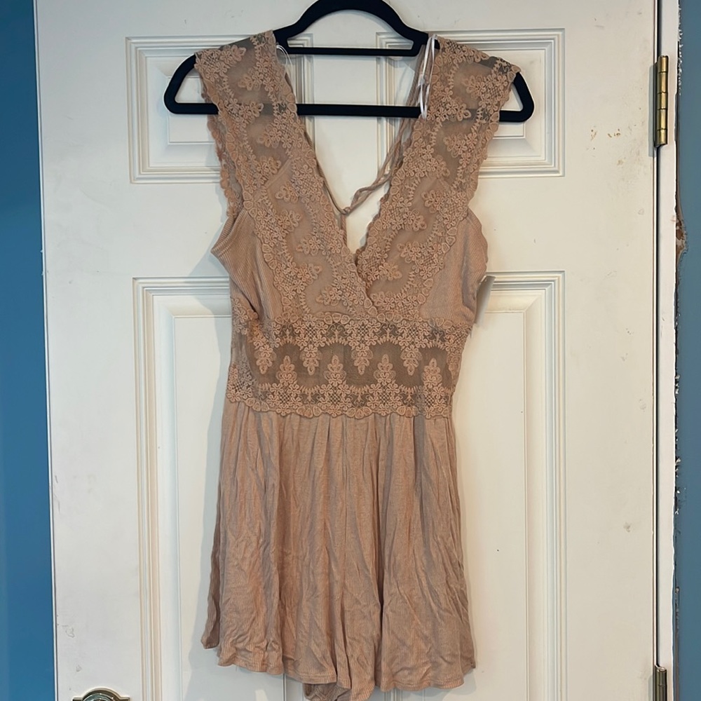FoxyLady Pale Pink Romper